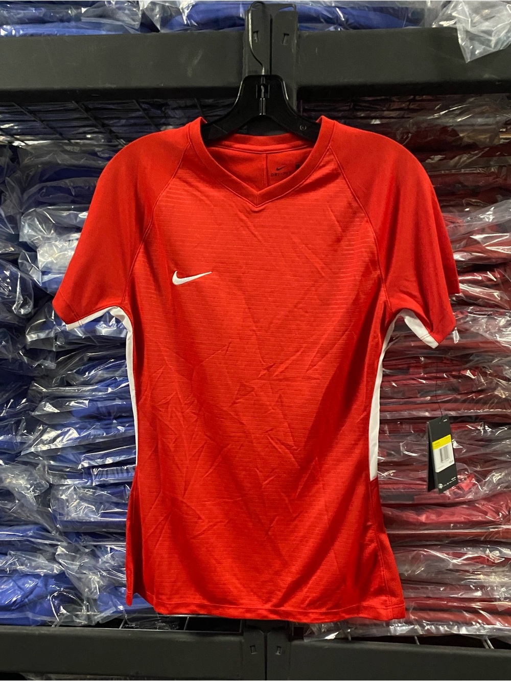 Nike Tiempo Premier Soccer Jersey NWT Women’s Small Red DRI-FIT 894495-657